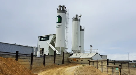 Concrete production plant