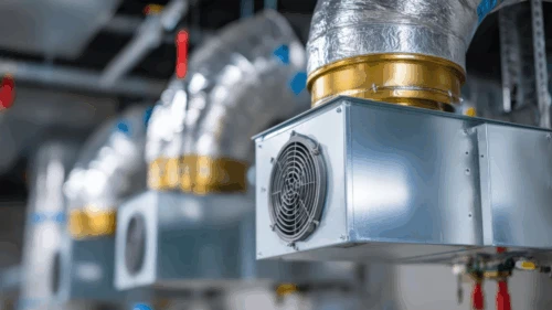 Air recirculation unit with ducts