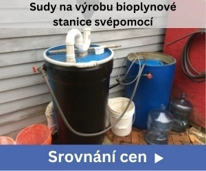 Komponenty pro výrobu bioplynu v rodinném domě.