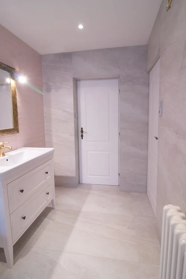 Renovated bathroom interior