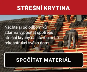Montáž vazníkových krokví na střešní konstrukci.