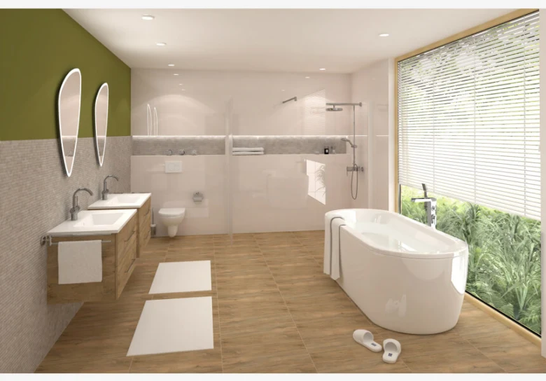 Modern bathroom interior